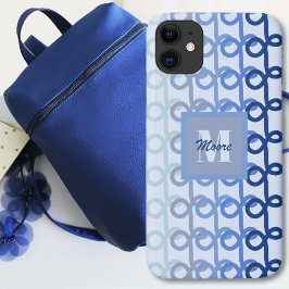 Loopy Lines - Blue Ombre Phone Case