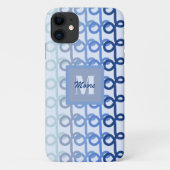 Loopy Lines - Blue Ombre Phone Case (Rückseite)