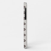 Loopy Lines - Brown Mocha Ombre Phone Case (Hinten/Links)