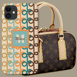 Loopy Lines - Dunkle Retro-Handy-Fall Case-Mate iPhone Hülle
