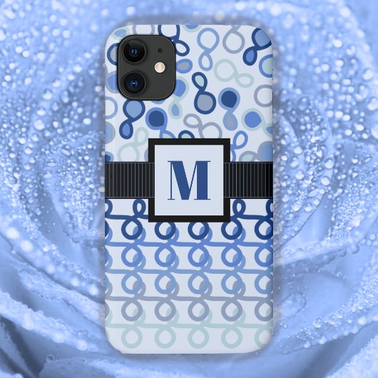 Loopy Lines mit Hybridpaisley Blue Ombre Case-Mate iPhone Hülle