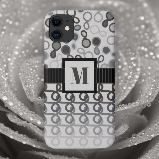 Loopy Lines mit Hybridpaisley Gray Ombre Case-Mate iPhone Hülle