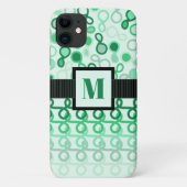 Loopy Lines mit Hybridpaisley Green Hues Ombre Case-Mate iPhone Hülle (Rückseite)