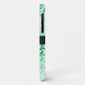 Loopy Lines mit Hybridpaisley Green Hues Ombre Case-Mate iPhone Hülle (Hinten/Links)