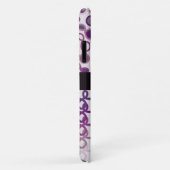 Loopy Lines mit Hybridpaisley Lila Ombre Case-Mate iPhone Hülle (Hinten/Rechts)