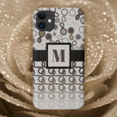 Loopy Lines mit Hybridpaisley Mocha Brown Ombre Case-Mate iPhone Hülle