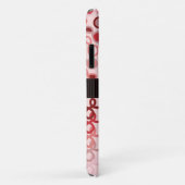 Loopy Lines mit Hybridpaisley Pink bis Red Ombre Case-Mate iPhone Hülle (Hinten/Rechts)