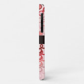 Loopy Lines mit Hybridpaisley Pink bis Red Ombre Case-Mate iPhone Hülle (Hinten/Links)