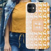 Loopy Lines - Orange Ombre Phone Case