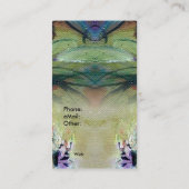 Loopy Lupines Arful Business Card anpassbar Visitenkarte (Rückseite)