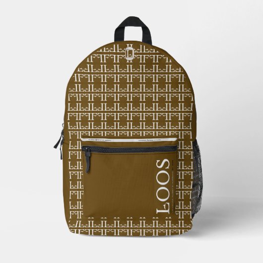 LOOS BEDRUCKTER RUCKSACK (Vorderseite)
