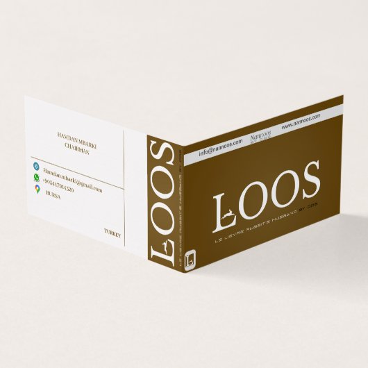 LOOS-GESCHÄFTSKARTE VISITENKARTEN (Vorderseite)