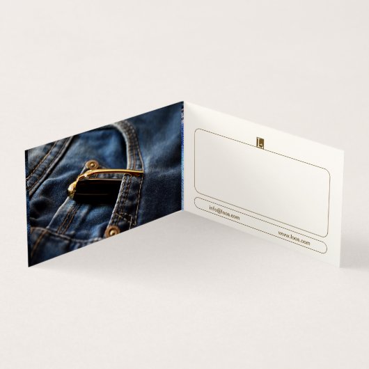 LOOS-GESCHÄFTSKARTE VISITENKARTEN (Innenseite)