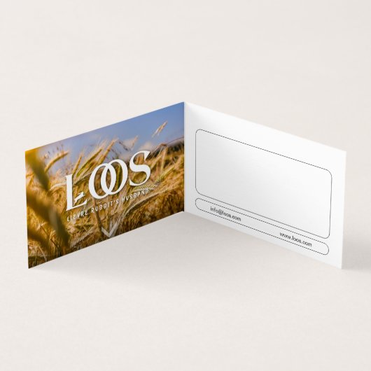 LOOS-GESCHÄFTSKARTE VISITENKARTEN (Innenseite)
