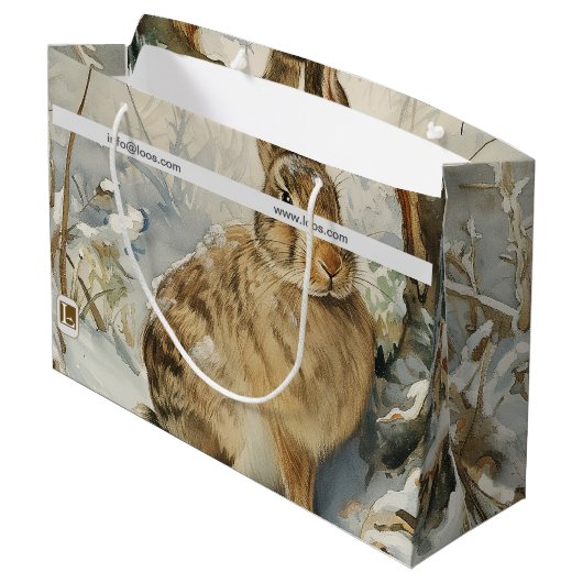 LOOS GIFT BAG GROßE GESCHENKTÜTE (Rückseite Schrägansicht)