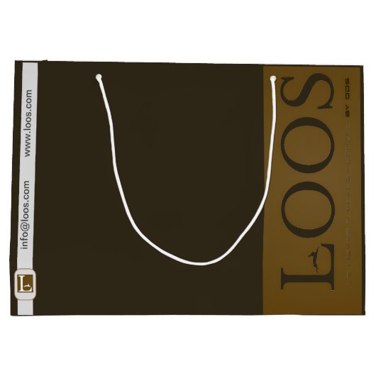 LOOS GIFT BAG GROßE GESCHENKTÜTE (Rückseite)