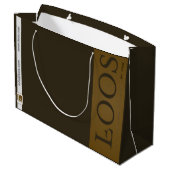 LOOS GIFT BAG GROßE GESCHENKTÜTE (Rückseite Schrägansicht)