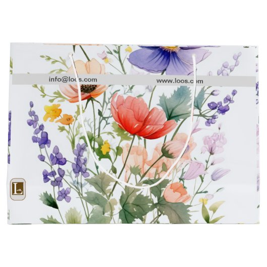 LOOS GIFT BAG GROßE GESCHENKTÜTE (Rückseite)