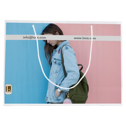 LOOS GIFT BAG GROßE GESCHENKTÜTE (Rückseite)