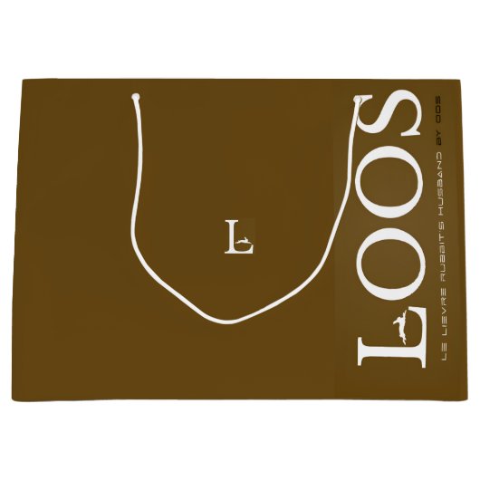 LOOS GIFT BAG GROßE GESCHENKTÜTE (Vorderseite)