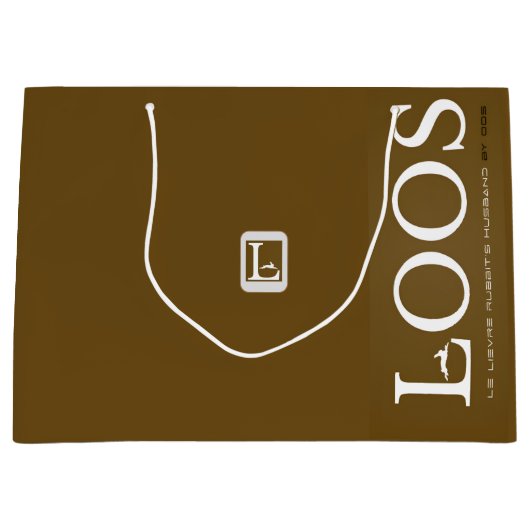 LOOS GIFT BAG GROßE GESCHENKTÜTE (Vorderseite)