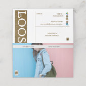 LOOS LOYALTY CARD TREUEKARTE (Außenseite Aufgefaltet)