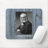 "Loos'd der Grenze-" rustikales Walt Whitman-Zitat Mousepad (Mit Mouse)