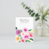 Loose Aquarellschmuck Ohrring-Anzeige Visitenkarte (Stehend Vorderseite)