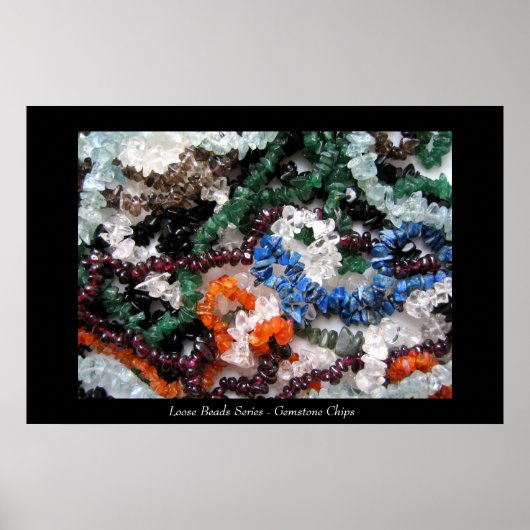 Loose Beads Serie - Edelsteinchips Poster (Vorne)