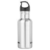 Loose Ends Minimalist Modern Insulated  Edelstahlflasche (Rückseite)