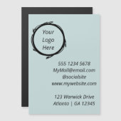 Loose Fun Scribble Circle Frame Business Card Magnetkarte (Vorne/Hinten)