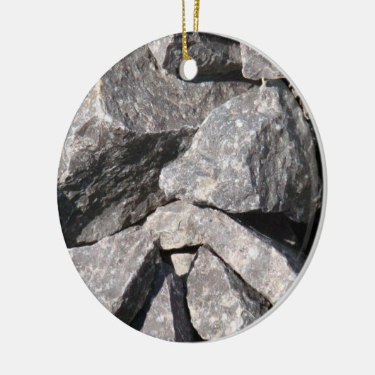 Loose Granite Rock Keramikornament (Links)