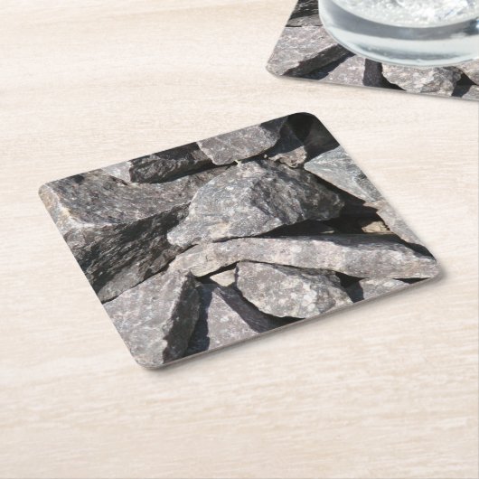 Loose Granite Rock Rechteckiger Pappuntersetzer (angewinkelt)