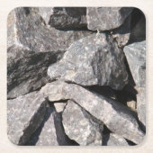 Loose Granite Rock Rechteckiger Pappuntersetzer (Vorderseite)