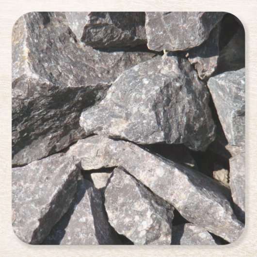 Loose Granite Rock Rechteckiger Pappuntersetzer (Vorderseite)
