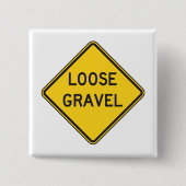 Loose Kies Warnschildkröte Button (Vorderseite)