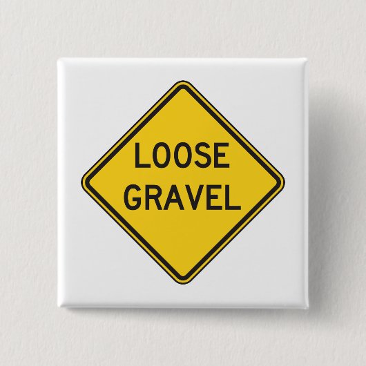 Loose Kies Warnschildkröte Button (Vorderseite)