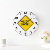 Loose Kies Warnschildkröte Große Wanduhr