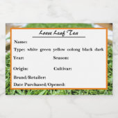 Loose Leaf Tea Lebensmitteletikett (Einzelnes Label)
