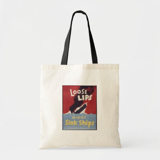 Loose Lips Might Ships Tragetasche (Vorne)