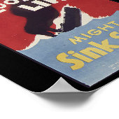 Loose Lips Might Sink Ships Poster (Ecke)