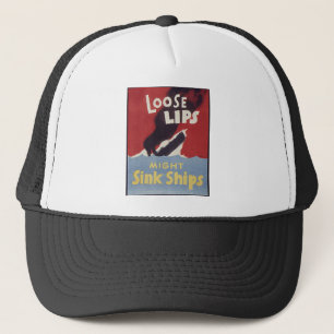 Loose Lips Might Sink Ships Truckerkappe