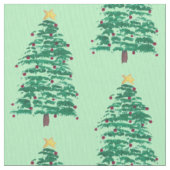 Loose Malerei Weihnachtsbaum Muster Fabric Stoff (Nahaufnahme)