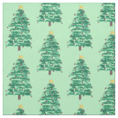 Loose Malerei Weihnachtsbaum Muster Fabric Stoff (Muster)