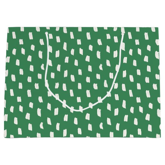 Loose Mark Leaf Green Große Geschenktüte (Vorderseite)