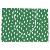 Loose Mark Leaf Green Große Geschenktüte (Rückseite)