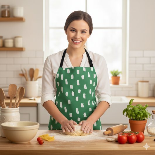 Loose Mark Leaf Green Schürze