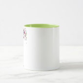 Loose pink watercolor flowers customizable tasse (Zentrum)