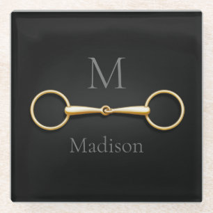 Loose Ring Snaffle Bit Mit Monogramm Reittier Glasuntersetzer