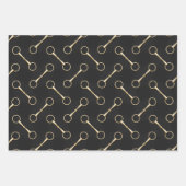 Loose Ring Snaffle Bits Equestrian Geschenkpapier Set (Vorderseite 2)